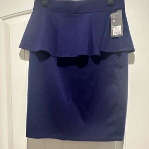 Massimo Navy Pencil Skirt